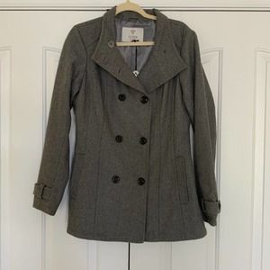 Guess Norine PeaCoat Gray NWT